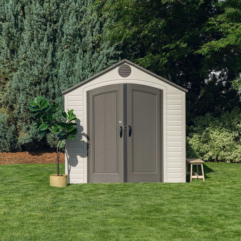 8 ft. W x 12.5 ft. D Plastic Storage Shed - Image 29