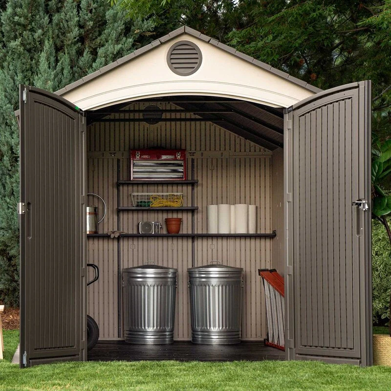 8 ft. W x 12.5 ft. D Plastic Storage Shed - Image 6