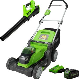 40V 17" Cordless (Push) Lawn Mower (75+ Compatible Tools), 4.0Ah Battery and Charger Included