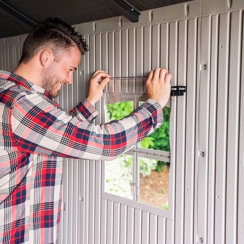 8 ft. W x 12.5 ft. D Plastic Storage Shed - Image 19
