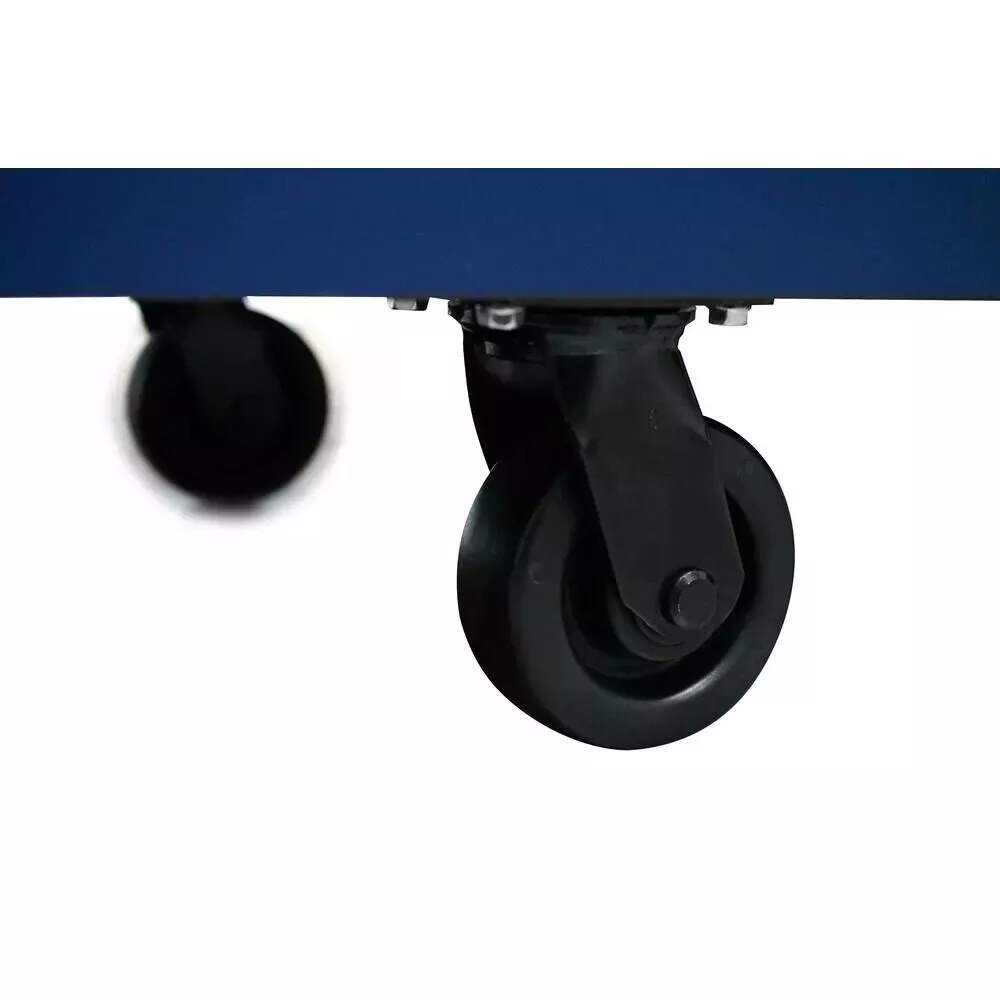 72 IN. 18-DRAWER MOBILE WORKBENCH WITH ADJUSTABLE-HEIGHT SOLID WOOD TOP IN MATTE BLUE - Image 6