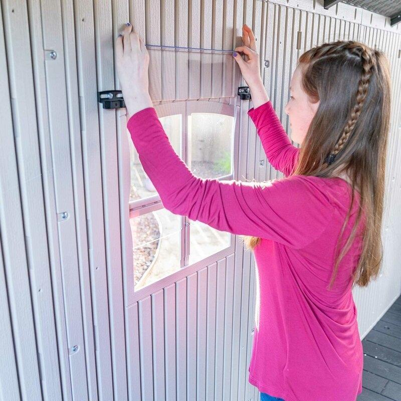8 ft. W x 15 ft. D Plastic Storage Shed - Image 5