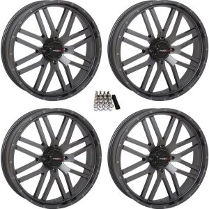 System 3 ST-3 Gunmetal UTV Wheels 22" Polaris RZR 1000 XP/Ranger XP 900/1000