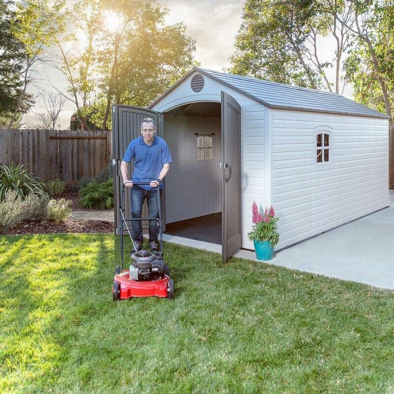8 ft. W x 15 ft. D Plastic Storage Shed - Image 20