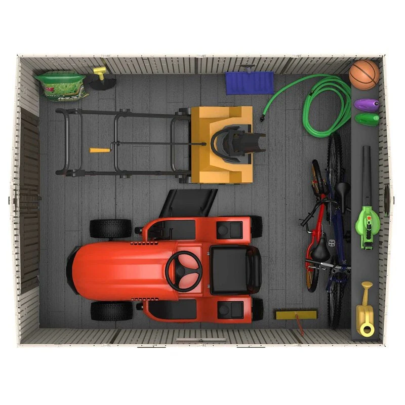 8 ft. W x 12.5 ft. D Plastic Storage Shed - Image 8