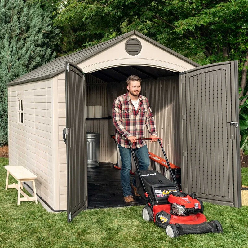 8 ft. W x 12.5 ft. D Plastic Storage Shed - Image 4