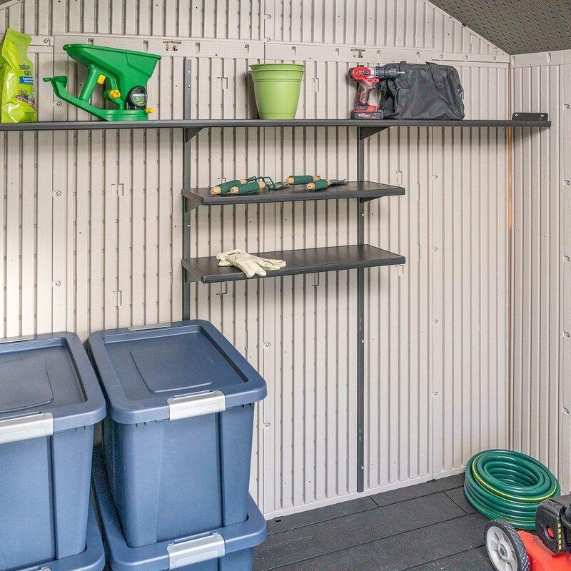 8 ft. W x 15 ft. D Plastic Storage Shed - Image 8
