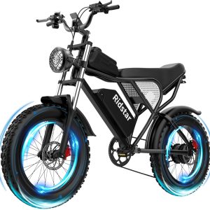 Electric Bike for Adults, 1000/2000W, 25/30/37MPH,48V-52V, 20AH,40AH Battery, Max 50-180 Miles Electric Motorcycle, 20" Fat Tire Dirt Bike, Shamano 7-Speed E-Bike