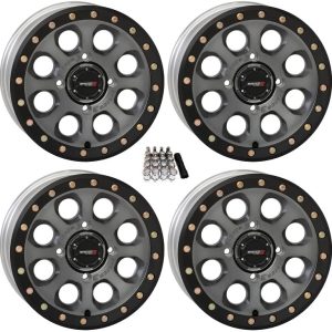 SB-7 Beadlock 15" Wheels Titanium (5+2) Polaris RZR 1000 XP/Ranger XP 900/1000