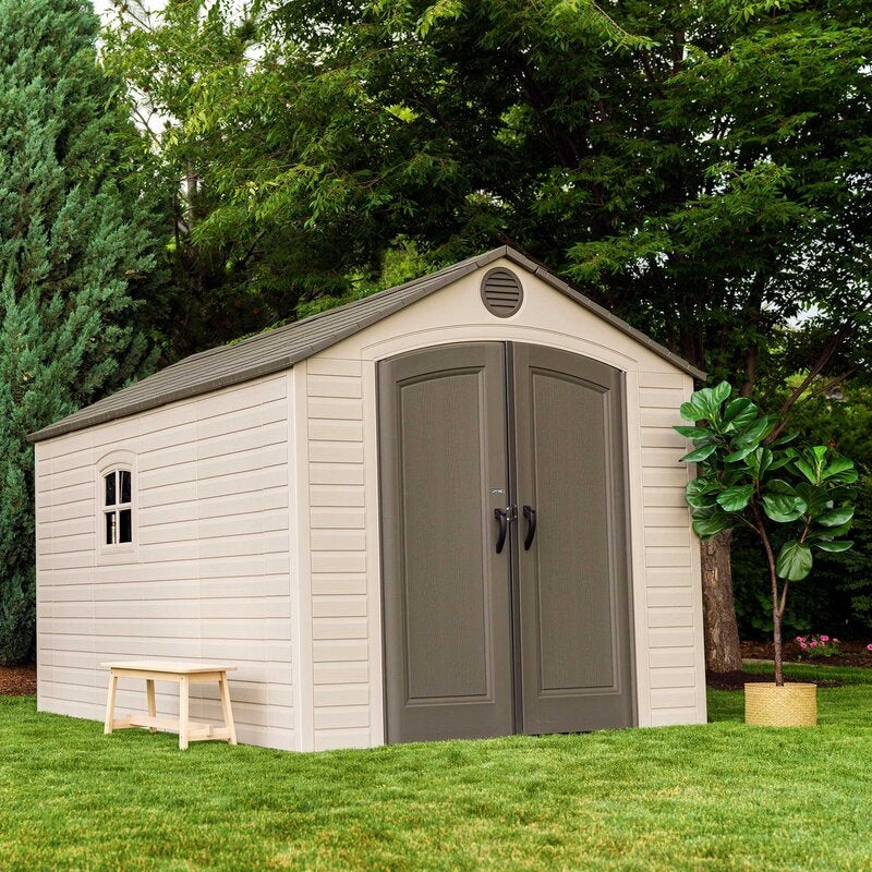 8 ft. W x 12.5 ft. D Plastic Storage Shed - Image 27