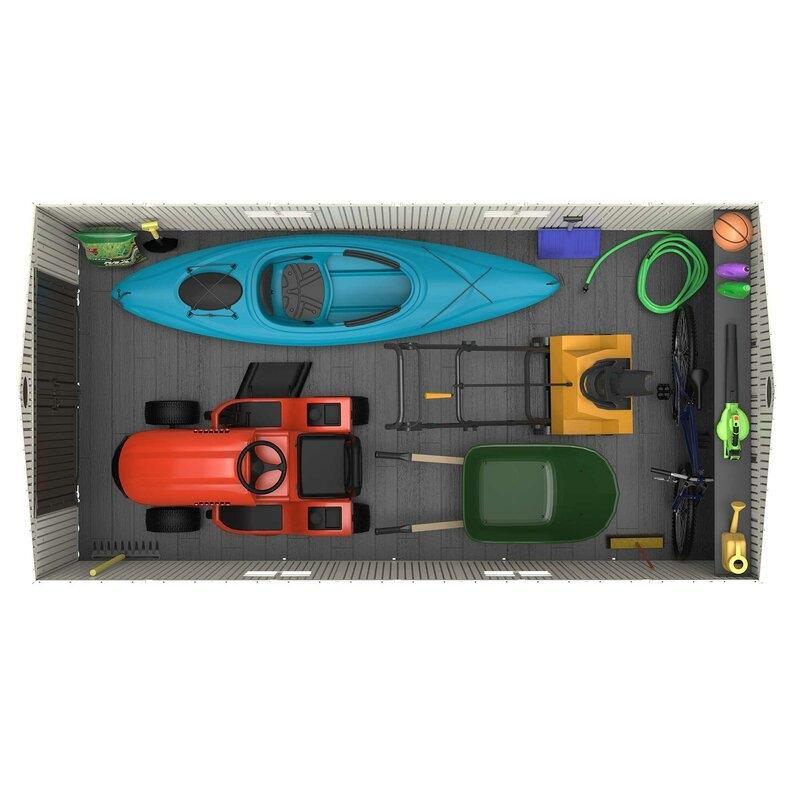8 ft. W x 15 ft. D Plastic Storage Shed - Image 22