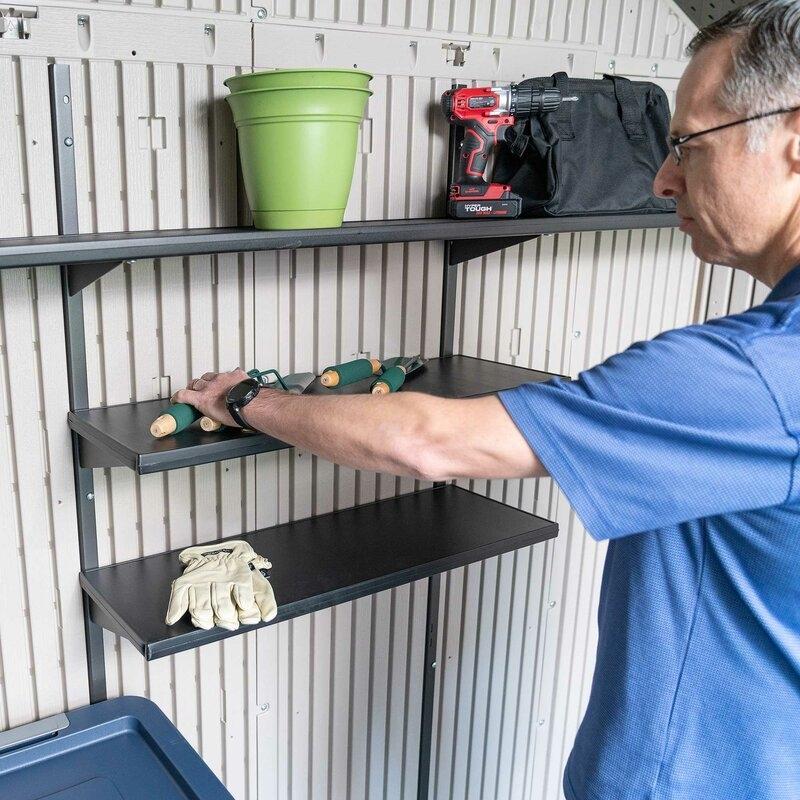 8 ft. W x 15 ft. D Plastic Storage Shed - Image 4