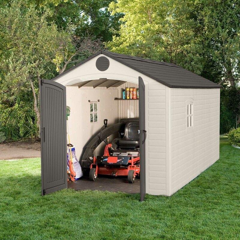 8 ft. W x 15 ft. D Plastic Storage Shed - Image 21
